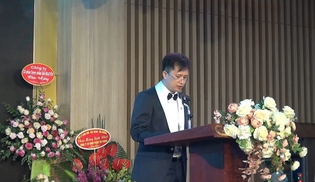 Giám đốc Nguyễn Đăng Hoàng phát biểu