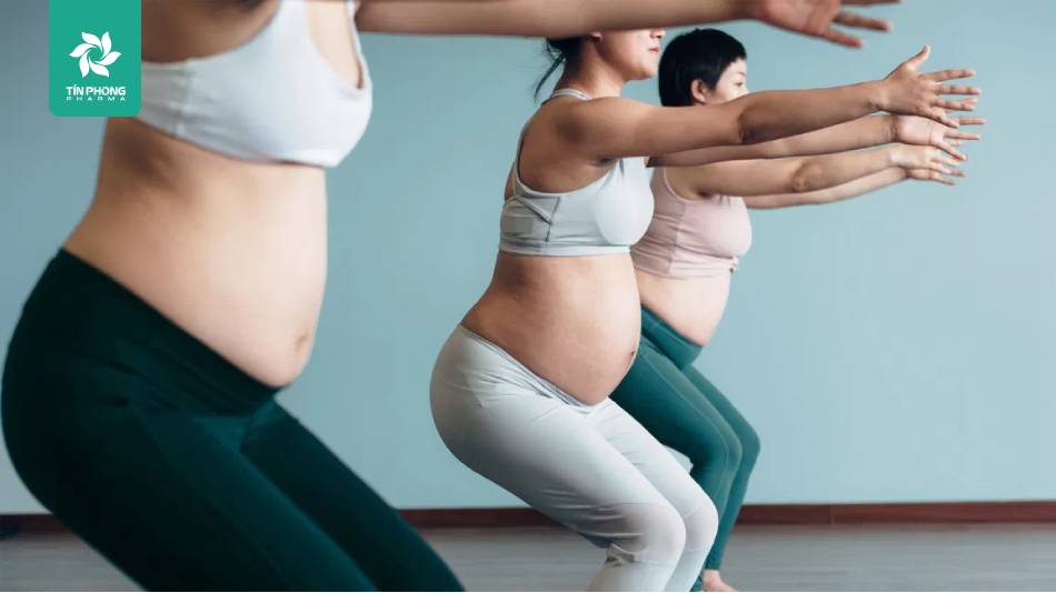 Duy trì thói quen tập thể dục giúp cải thiện tình trạng tăng cân nhanh ở mẹ bầu