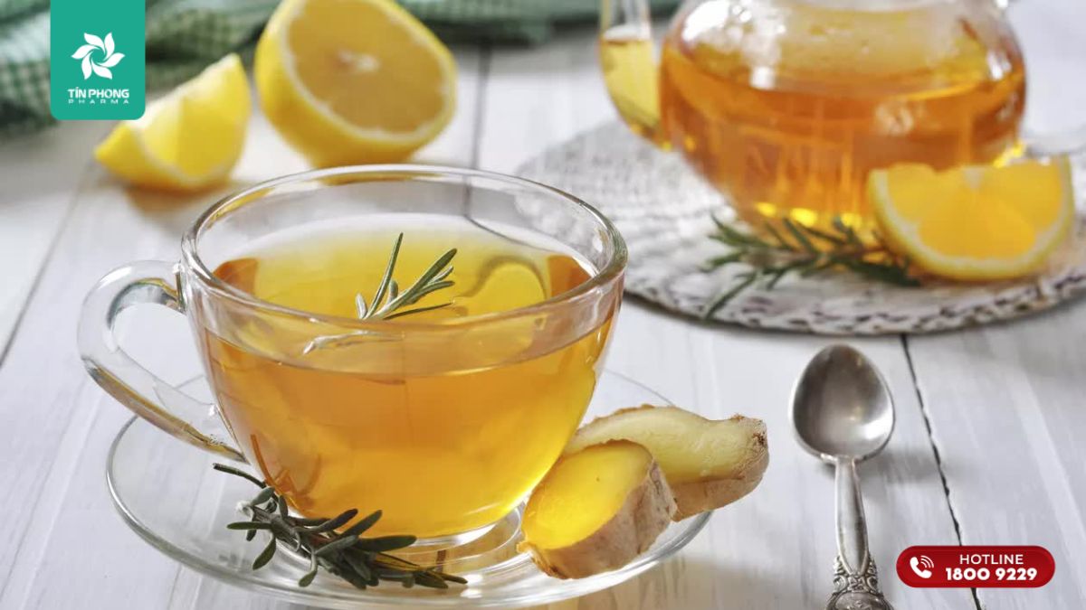 Uống trà gừng giúp điều hòa nội tiết tố
